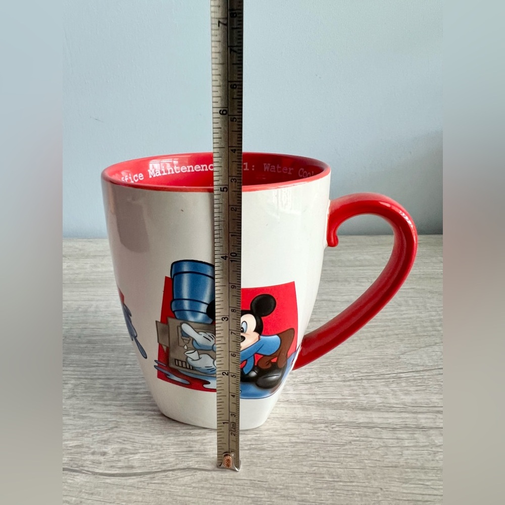 Disney Coffee Mug Cup MICKEY MOUSE "Office Maintenance 101: Water Cooler Care" - Picture 8 of 8